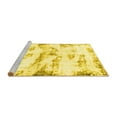 thumbnail image 2 of Ahgly Company Machine Washable Indoor Rectangle Abstract Yellow Modern Area Rugs, 2' x 4', 2 of 4