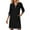 C-Black473, variant on Women Dresses Casual Long Sleeve Quarter Zip Mini Dress Collared Striped Preppy Style Soft Tunic Dress With Pockets Stylish Dresses