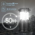 thumbnail image 3 of LED Camping Lanterns, Camping Accessories, Lamp Light, Collapsible Battery Flashlight, Hiking, Emergency, Outdoor Gear, Tents (2 Pack), 3 of 6
