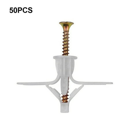 

Justhard Expansion Anchors Plastic Drilling Expansion Tubes Drywall Pipes Aircraft(50 nails)