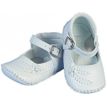 - Little Baby Girl Infant Toddler Flower Buckle Christening Baptism Dress Shoes White 0 Infant (A76G2)
