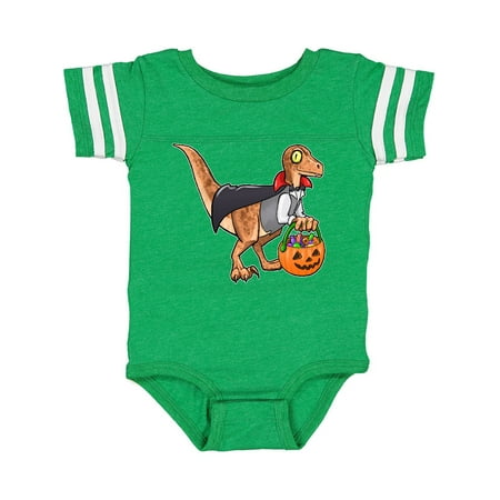 

Inktastic Trick or Treat Raptor vampire Gift Baby Boy or Baby Girl Bodysuit