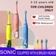 thumbnail image 2 of Cepillo de dientes eléctrico para niños con cabezales de repuesto Cepillo de dientes de dibujos animados para niños Cepillo de dientes eléctrico sónico ultrasónico con 6 cabezales, 2 of 5