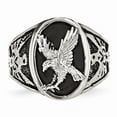 thumbnail image 4 of Stainless Steel Polished Enameled Eagle Ring Size: 11; for Adults and Teens; for Women and Men, 4 of 6