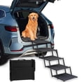 thumbnail image 1 of Dog Ramp for Large Dogs, Foldable Dog Stairs for Car, Portable Pet Ladders Steps for Cars, SUV, Trucks with Non Slip Surface, 5 Steps (44.1" L Ã 16.7" W Ã 27.6" H, 1 of 6