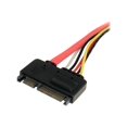 thumbnail image 2 of StarTech.com 12in 22 Pin SATA Power and Data Extension Cable - 1ft SATA data power Extension - 12 inch SATA Extension - SATA extension cable - SATA combo (F) to SATA combo (M) - 1 ft - red, 2 of 3
