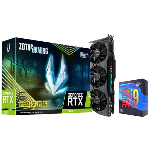 ZOTAC GAMING GeForce RTX 3090 Trinity + Intel Core i9-9900KF