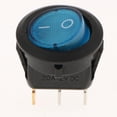 thumbnail image 4 of Metal LED Rocker Switch Control 12V 20A Momentary Rocker Blue Button, 4 of 8