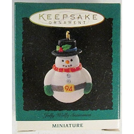 Hallmark Keepsake Ornament Jolly Wolly Snowman 1994 QXM409-3