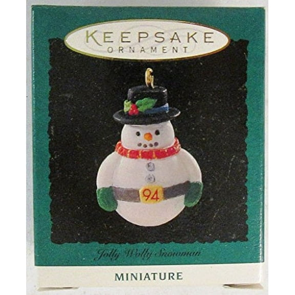 Hallmark Keepsake Ornament Jolly Wolly Snowman 1994 QXM409-3