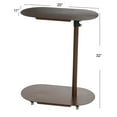 thumbnail image 2 of Main + Mesa Modern Adjustable C-Shaped for Accessibility End Table, Vintage Brown, 2 of 7