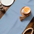 thumbnail image 3 of Blue Palm Tree Table Runner 70 Inches, Summer Beach Coastal Tropical Botanical Bed Runner Dresser Scarves Tabletop for Indoor Outdoor Parties/Ceremony/Banquet, 13" x 70", 3 of 9