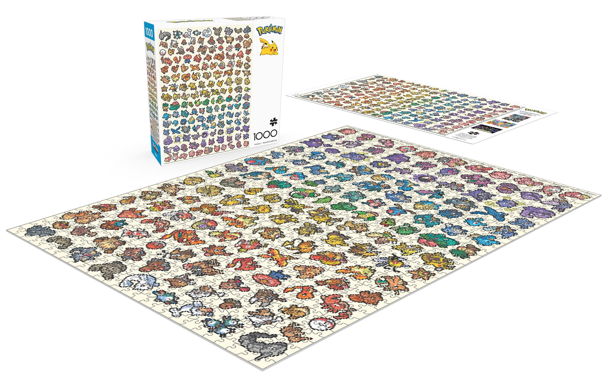 Buffalo Games 1000-Piece Pokemon Pixel Rainbow Adult Interlocking Jigsaw Puzzle