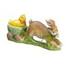 15.5" Sweet Delights Bunny Rabbit with Chick in Carriage Easter Decoration