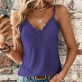 thumbnail image 5 of Tank Tops for Women Camisole Lace Elegant Solid Color With Floral Embroidery Blouse For Ladies Y2K Cami Undershirts, 5 of 9