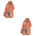 thumbnail image 4 of Jumpingount Blusas de mujer a la moda y cómodas, camisas para cualquier ocasión, camisas y blusas de fibra asequibles para mujer, manga Type2 NO2, 4 of 6