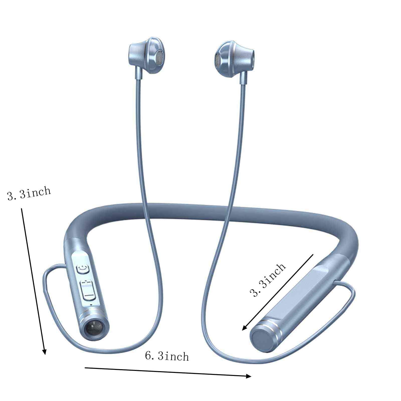 Wireless Earbuds Bluetooth Headphones Sport, Bluetooth Earbuds Stereo Ear Buds, Noise Cancelling Mic, IP7 Waterproof Headset for Workout/Running,Navy