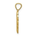 thumbnail image 7 of 14k Yellow Gold Angel in Heart Charm Pendant, 7 of 7