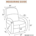 thumbnail image 5 of Easy-Going 100% Waterproof Recliner Cover, Recliner, Light Gray, 5 of 6