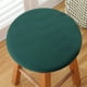 thumbnail image 5 of Cojín de asiento de espuma de punto redondo 13.7"x13.7" | Patrón vintage, lavable a máquina, almohadilla gruesa de confort para sillas de oficina, comedor, interiores y exteriores | Gris oscuro,, 5 of 8