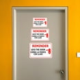 thumbnail image 3 of Classic Framed Plus Friendly Reminder: Lock the door / Cierra la puerta con llave Door or Wall Sign | Business & Warehouse Signage - Medium, 3 of 8