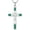 Malachite, variant on Celtic Cross Opal Necklace 925 Sterling Silver Irish Knot Infinity Cross Pendant Christian Religious Faith Jewelry Gift for Women Her, 18" to 20" Chain