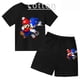 thumbnail image 2 of Conjunto de dos piezas de camiseta y pantalones cortos de algodón de Super Sonic Bros, conjuntos de ropa para niños, bebés, niños y niñas, camisetas, pantalones, traje, 2 of 5