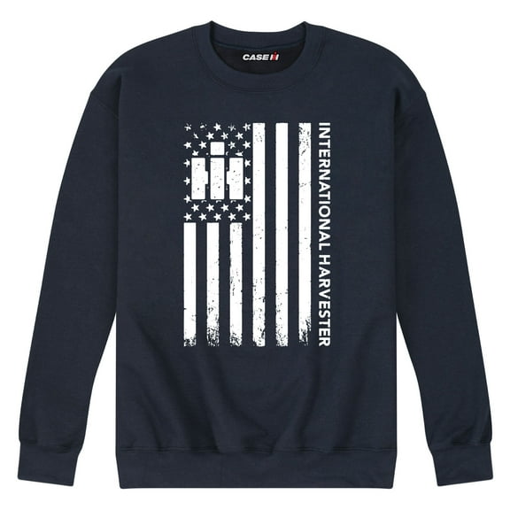 Case IH - Vertical American Flag - Men's Crew Fleece Sweatshirt