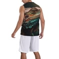 thumbnail image 2 of Naloa Realistic Colorful Chameleon Basketball Jersey Reversible Men's Mesh Athletic Sports Shirts Training Practice S-4XLX-Large, 2 of 6