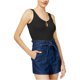 thumbnail image 2 of GUESS Mujer Palmer Keyhole Body Mono Pijama, Negro, X-Large Guess Body, 2 of 2