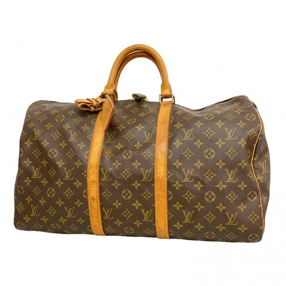 Pre-Owned Louis Vuitton Bags - Boston Monogram Keepall 50 M41426 Brown Men's & Women's