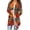 Red, variant on Women's Halloween Bat Pumpkin Print Cardigan Jacket Fashion Casual Long Sleeve Mid-Length Cover Up Top Lightweight Open Front Outerwear,Red 2XL