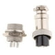 thumbnail image 2 of Par GX16 5 Pines Impermeable Macho Hembra Panel Metal Aviación Cable Conector 3 piezas, 2 of 7