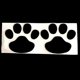 thumbnail image 3 of 4/12pcs 3d Chrome Dog Paw Footprint Car Sticker, Auto Emblem Decal Decoration, 3 of 5