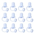 thumbnail image 1 of Unique Bargains 12pack Straw Cover Cap, Blue Silicone Straw Tips Cover Fits 8-10mm OD Drinking Straws, Reusable Dust-Proof Straw Tips, 1 of 7