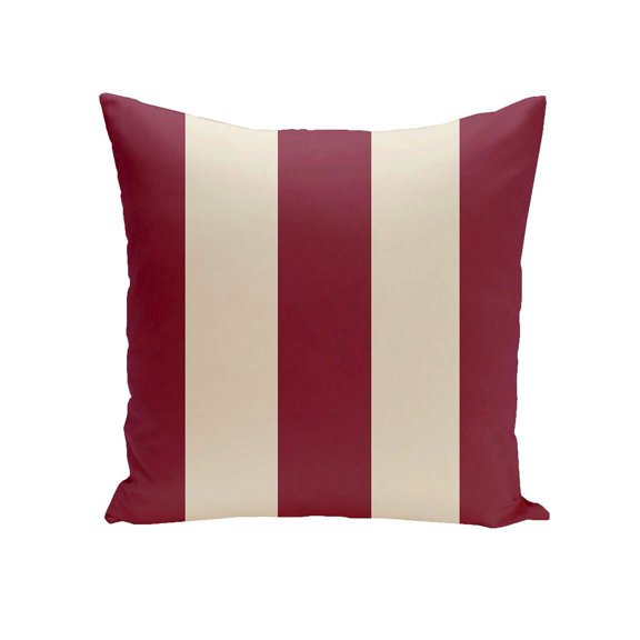 Simply Daisy 16" x 16" Holiday Brights Collection Striped Pillow