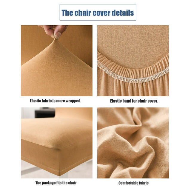 Baohd 6piece M Stretch Chair Seat Cover For Fit High Elasticity And Easy To Care For Made With Polyester Winered