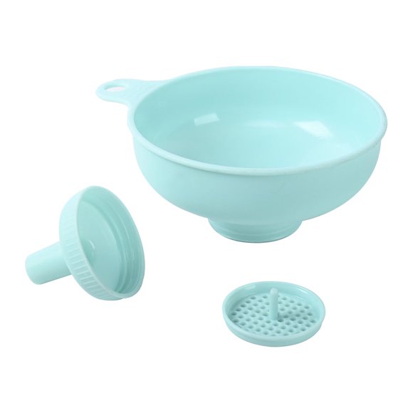 LOLIPPYY Embudo Plástico Azul Para Cocina Con Boca Ancha Para Trasvasar Líquidos Como Aceite Y Vino