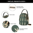 thumbnail image 4 of FORMRS Crossbody Bag for Women Quilted Travel Shoulder Cell Phone Purse with Chain Strap Handbag, Dark Green Leaves, 4 of 7