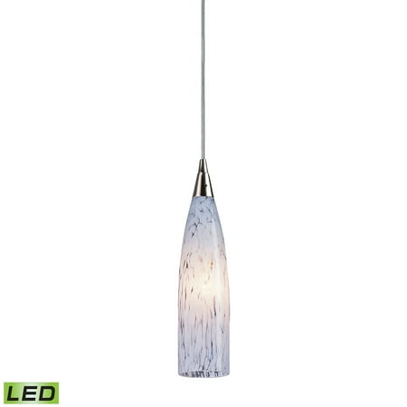 

Elk Home Lungo 3 Wide 1-Light Pendant - Satin Nickel with Snow White Glass (LED)