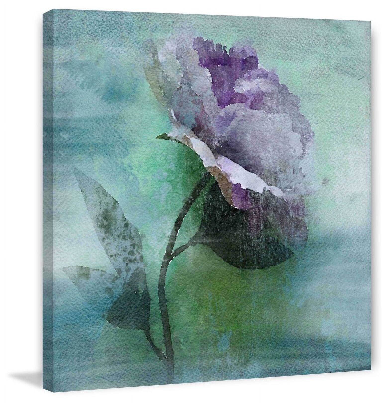 Marmont Hill - "Beauty in Purple" by Irena Orlov Painting Print on Wrapped Canvas