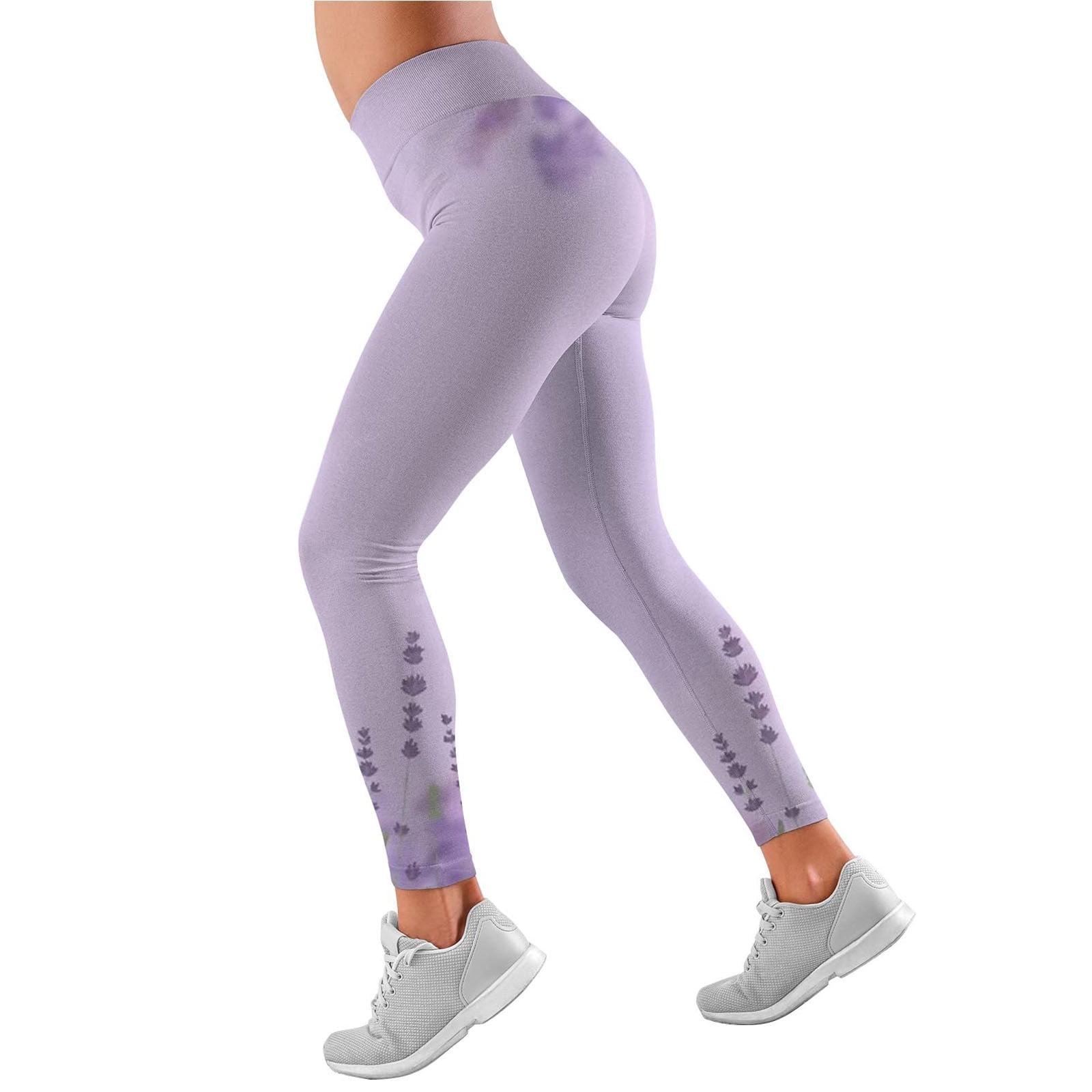 Women's High Waist Yoga Pants Leggings Print Sports Fitness Stretch Trousers Gym 