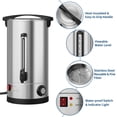 thumbnail image 2 of 110 Cups Commercial Coffee Urn, 16 L/4.2 gal Large Capacity Stainless Steel Hot Coffee Maker, Double Wall Heat Retention Thermal Carafe for Wedding, Buffet, Catering, Events, Party Gather, 2 of 6