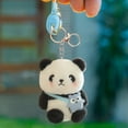 thumbnail image 4 of Household Pendant, Ongmies Cute Panda Keychain | Panda Keyring | Panda Shaped Keychain | Cute Plush Panda Keyring Cute Plush Panda Key Chain, Hangs, Panda Pendant*1, 4 of 5