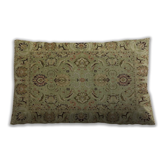 Ahgly Company Outdoor Rectangular Mid-Century Modern Lumbar Throw Pillow, 13 inch by 19 inch