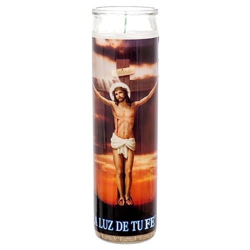 New 373152 Veladora Religious Candle Jesus Crucificado (12Pack