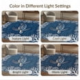 thumbnail image 7 of ODIKA 3'x5' Washable Area Rug Nautical Ocean Interlocking Coral Reef Border Animals Turtle Refined Structured for Hallway, Laundry Room, Non-Slip, Flatweave, Easy Care, 7 of 7