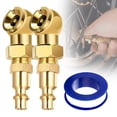 thumbnail image 2 of Cosmug Heavy Duty Tire Air Chuck Set Solid Metal Closed Air Chuck with Quick Connect Plug Tire Inflator Nozzle 300 Psi Rated Leak-Proof Air Compressor Accessories for Car Truck Motorcycle Bicycle, 2 of 9