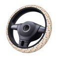 thumbnail image 6 of Lsque Cute Dog Ultra Soft Car Steering Wheel Cover for Women, Standard 15 inch Size for Truck Van SUV Auto, 6 of 8