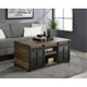 thumbnail image 5 of Mesa Casafoyer Nineel Wood con 2 puertas, roble rústico, color negro, 5 of 5
